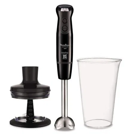 Moulinex Optitouch Batidora de Mano 600W con 16 Velocidades y Mini-picadora de 500ml Moulinex Optitouch Batidora de Mano 600W con 16 Velocidades y Mini-picadora de 500ml